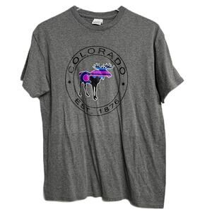 Unisex Colorado Short Sleeved T-Shirt Adult Heathered Gray Medium